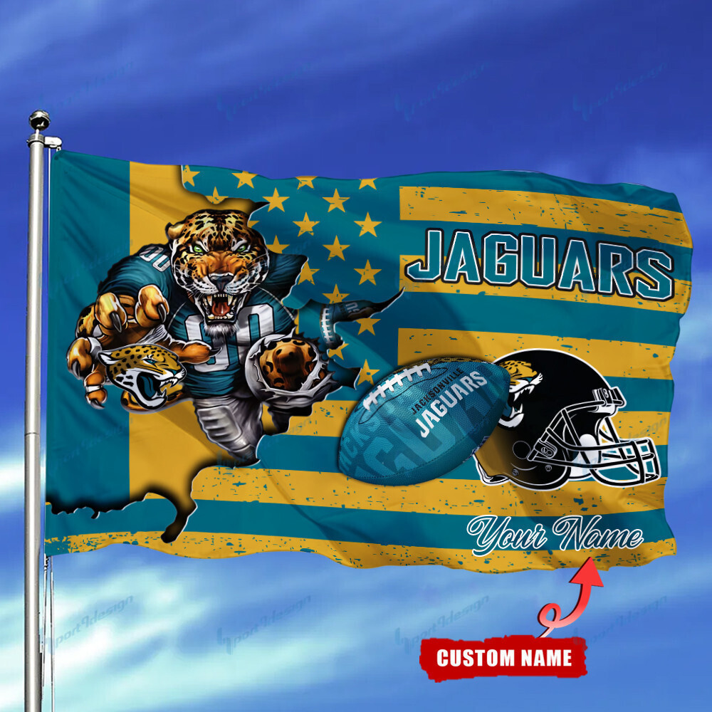Jacksonville Jaguars Personalized Flag 99