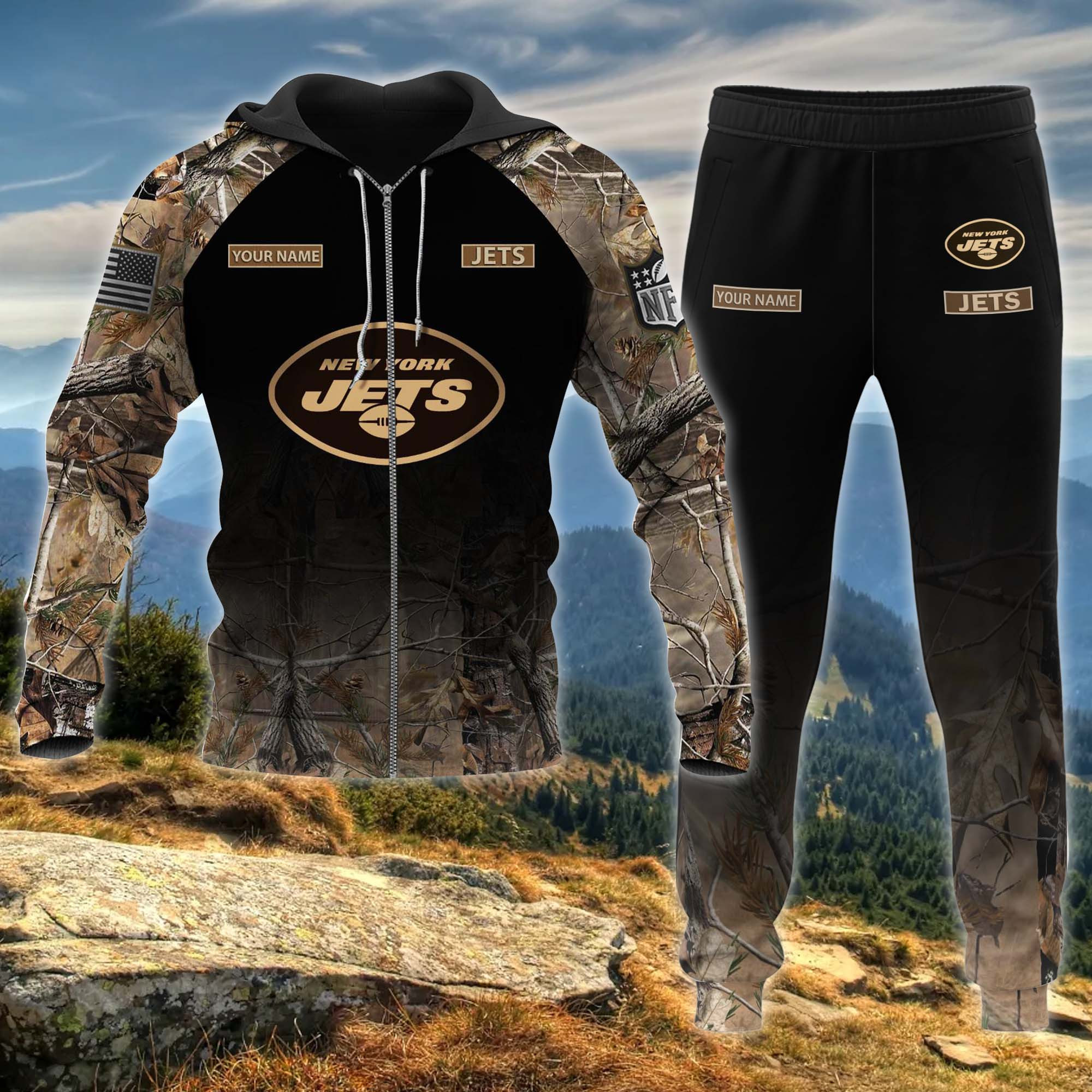 New York Jets All Over Printed T-shirt Sweatshirt Hoodie Joggers AZHD025