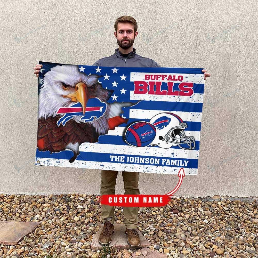 Buffalo Bills-Flag-Custom Name BILL29400