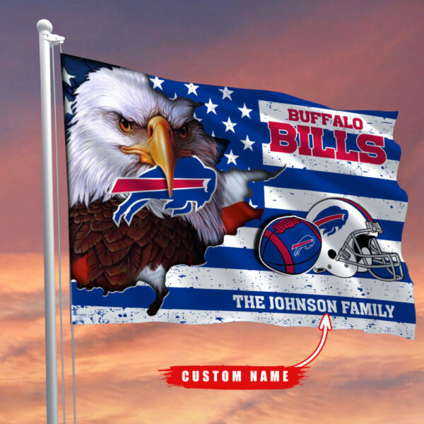 Buffalo Bills-Flag-Custom Name BILL29400