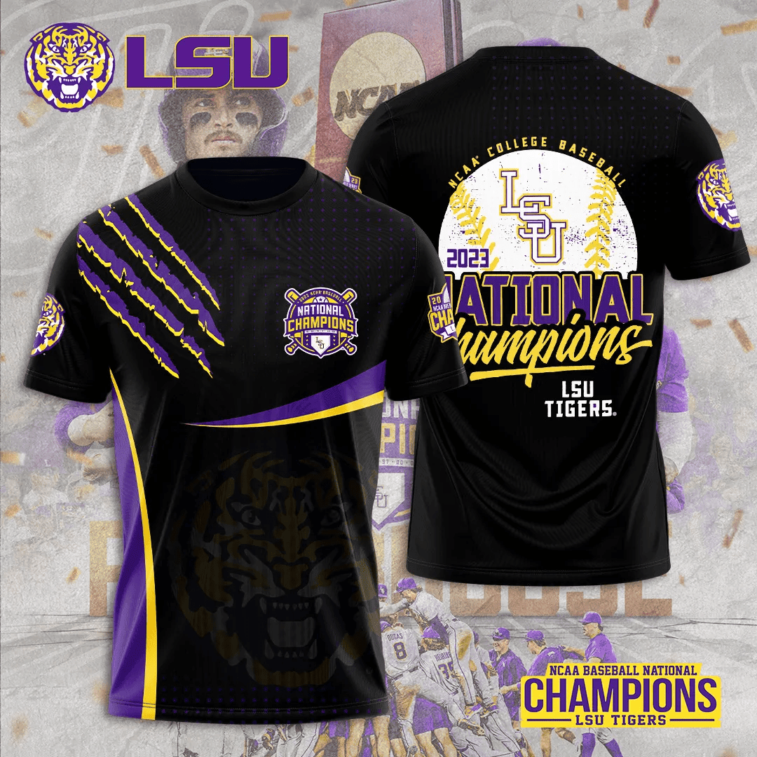LSU Tigers Baseball 3D Apparels – TANTN1232