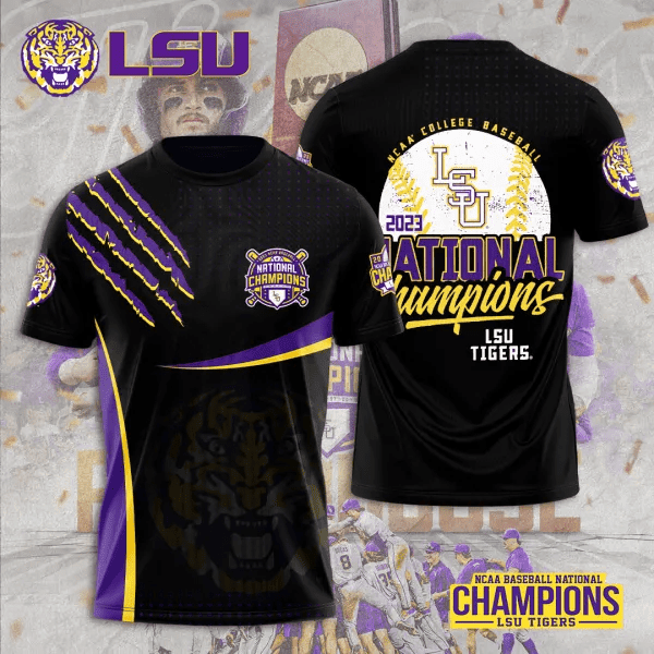 LSU Tigers Baseball 3D Apparels – TANTN1232