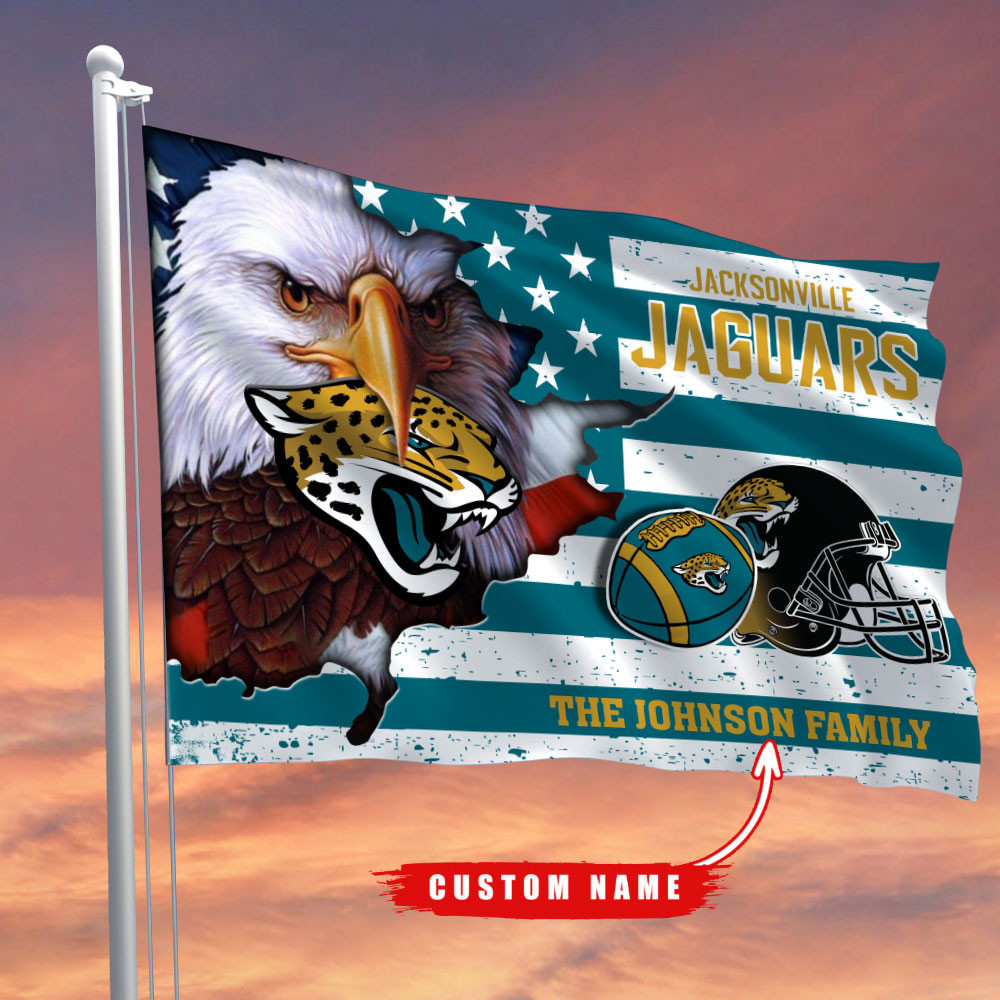 Jacksonville Jaguars-Flag-Custom Name FL2908