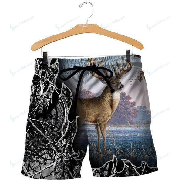 Camo Deer Hunting Hoodie T-Shirt Sweatshirt NM