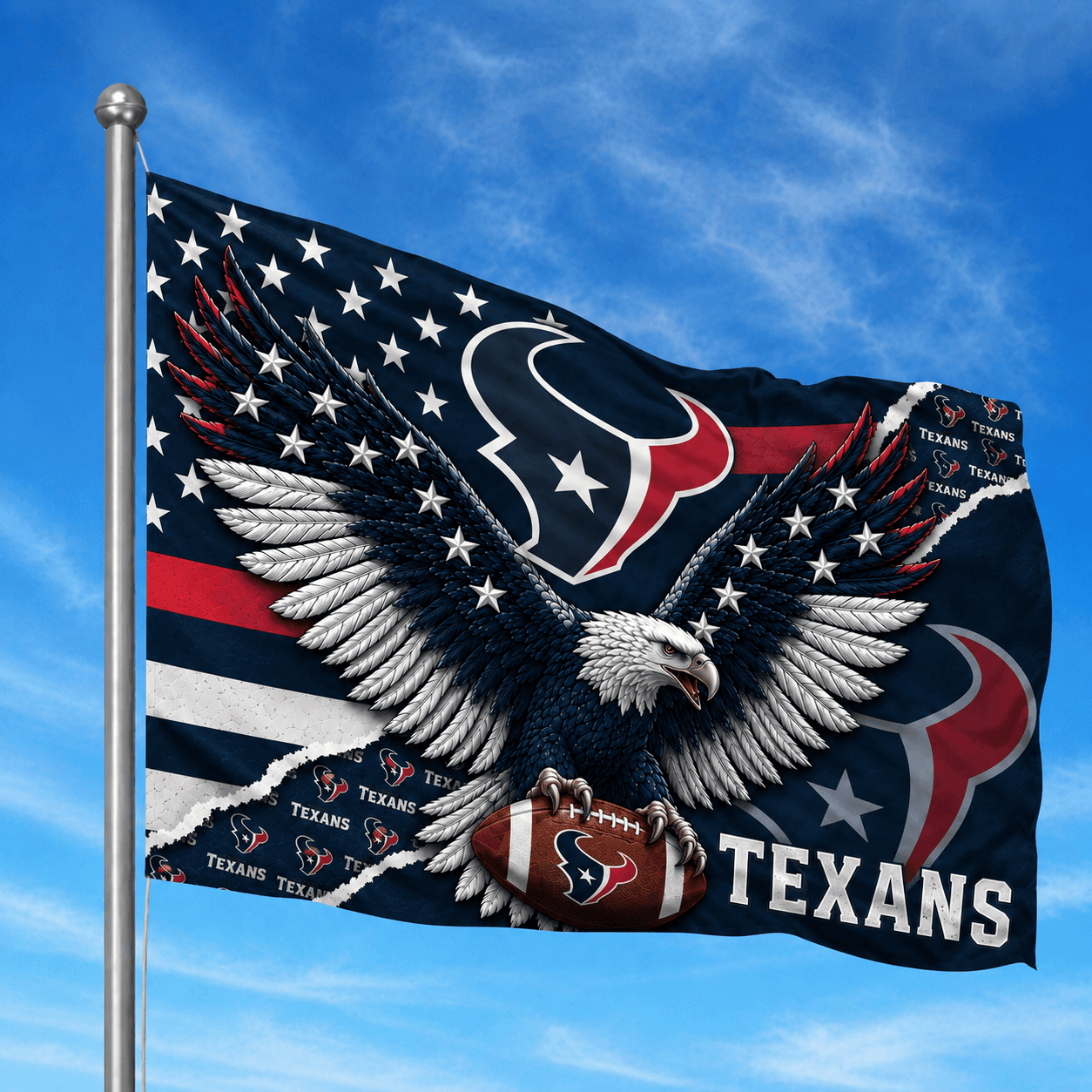 Houston Texans - Flag-Custom Name VA4262