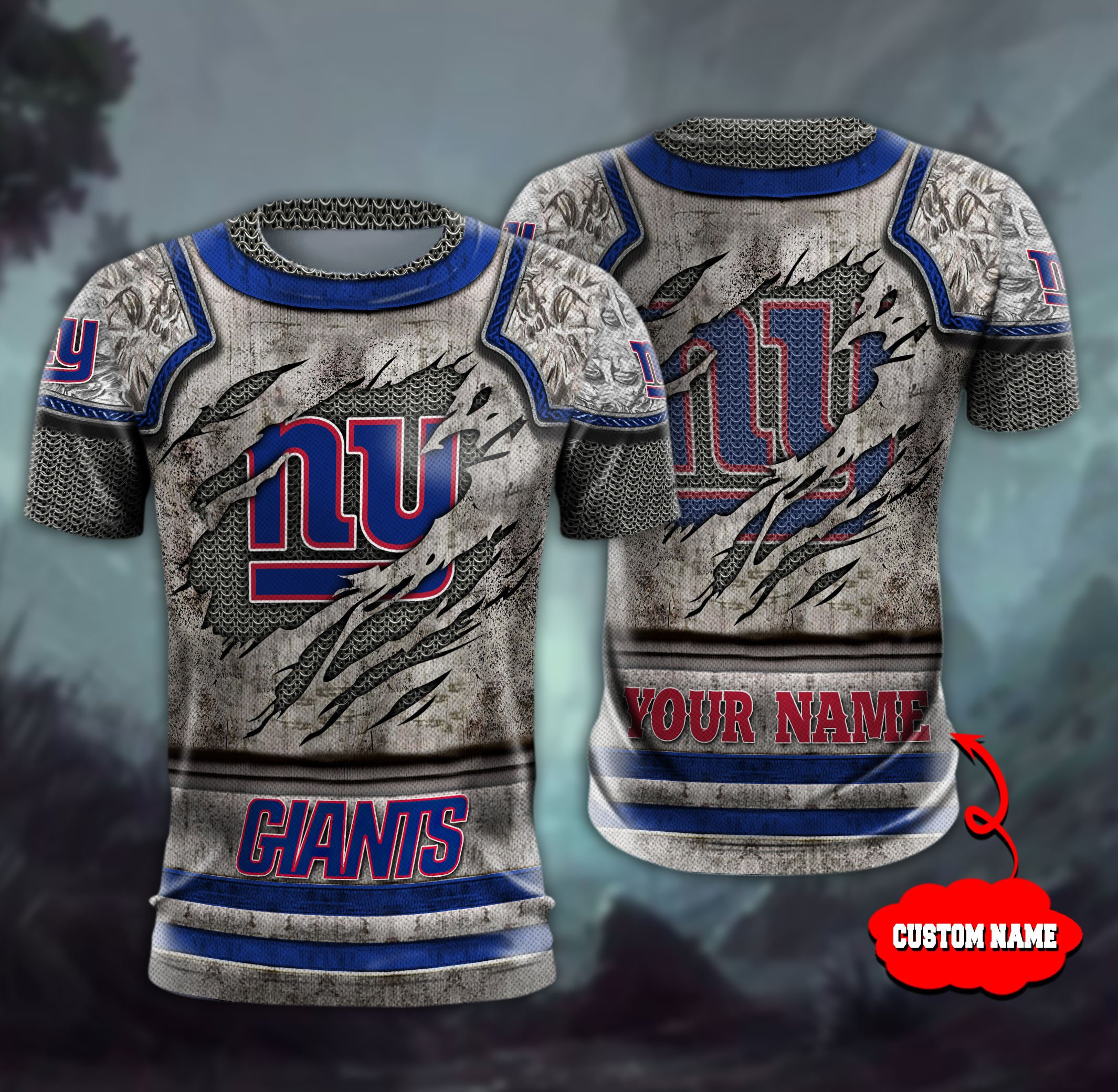 New York Giants Personalized All Over Printed 605