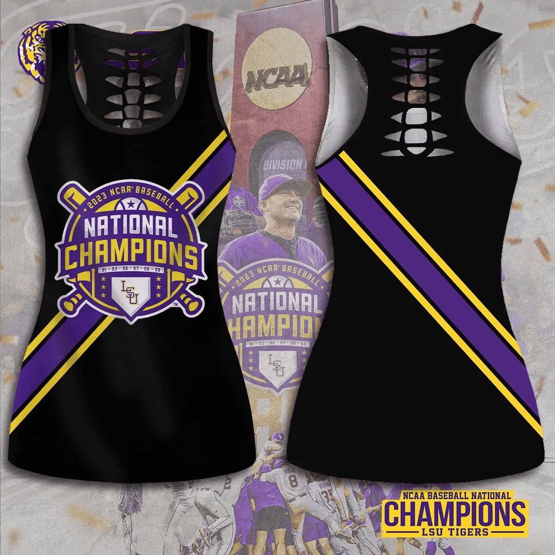 LSU Tigers Baseball Hollow Tank Top & Leggings – TANTN1234
