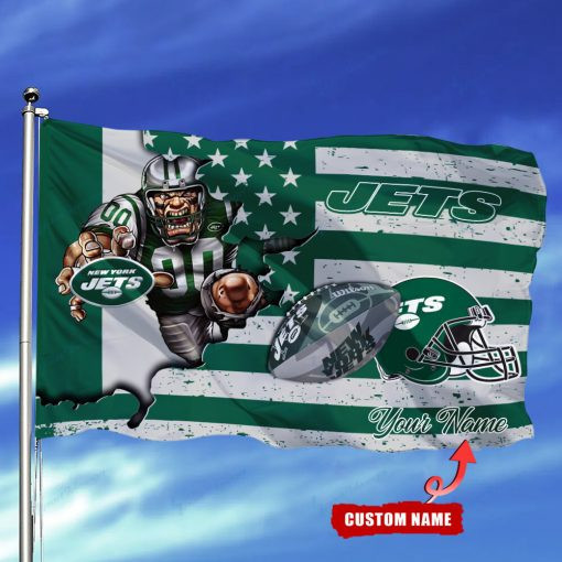 New York Jets Personalized Flag 123