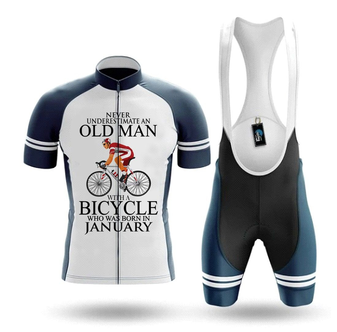 Never Underestimate An Old Man January - Men's Cycling Kit T1