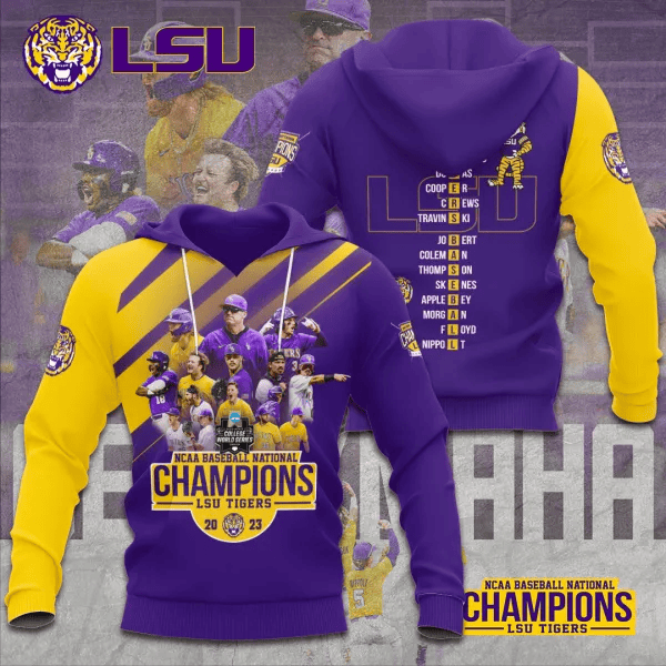 LSU Tigers Baseball 3D Apparels – TANTN1197
