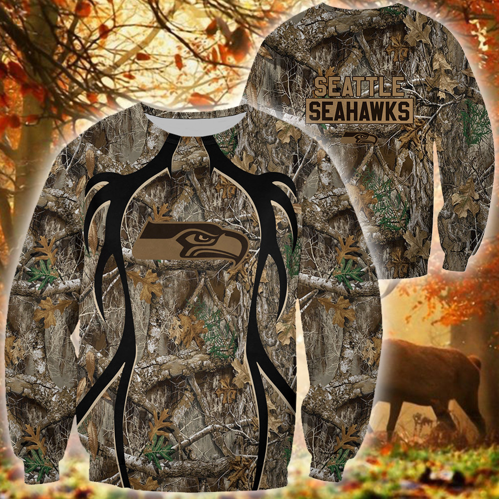 Seattle Seahawks Limited Edition All Over Print Hoodie Sweatshirt Zip Hoodie T shirt Unisex 909