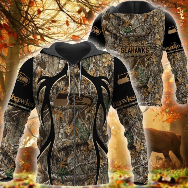 Seattle Seahawks Limited Edition All Over Print Hoodie Sweatshirt Zip Hoodie T shirt Unisex 909