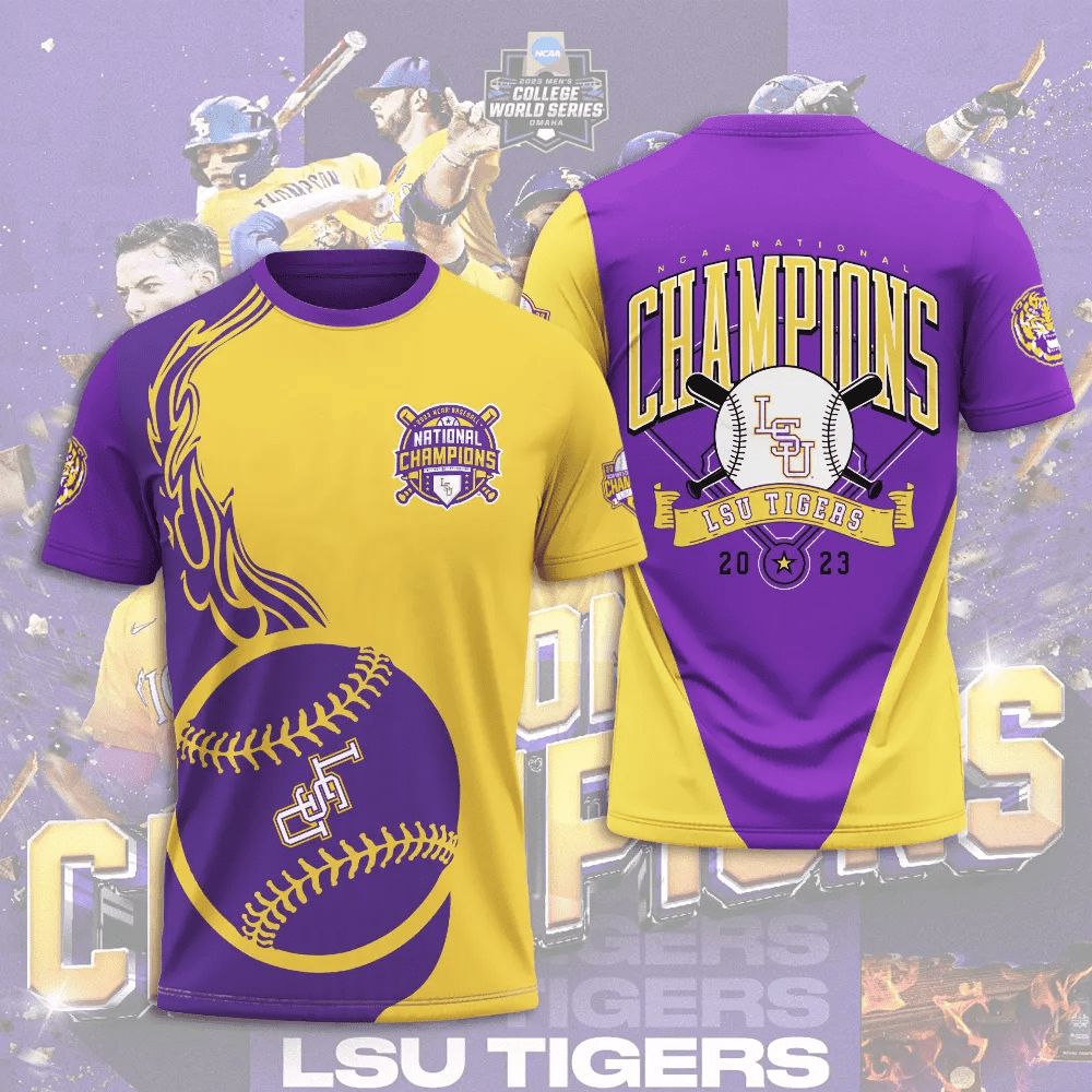 LSU Tigers Baseball 3D Apparels – TANTN1242