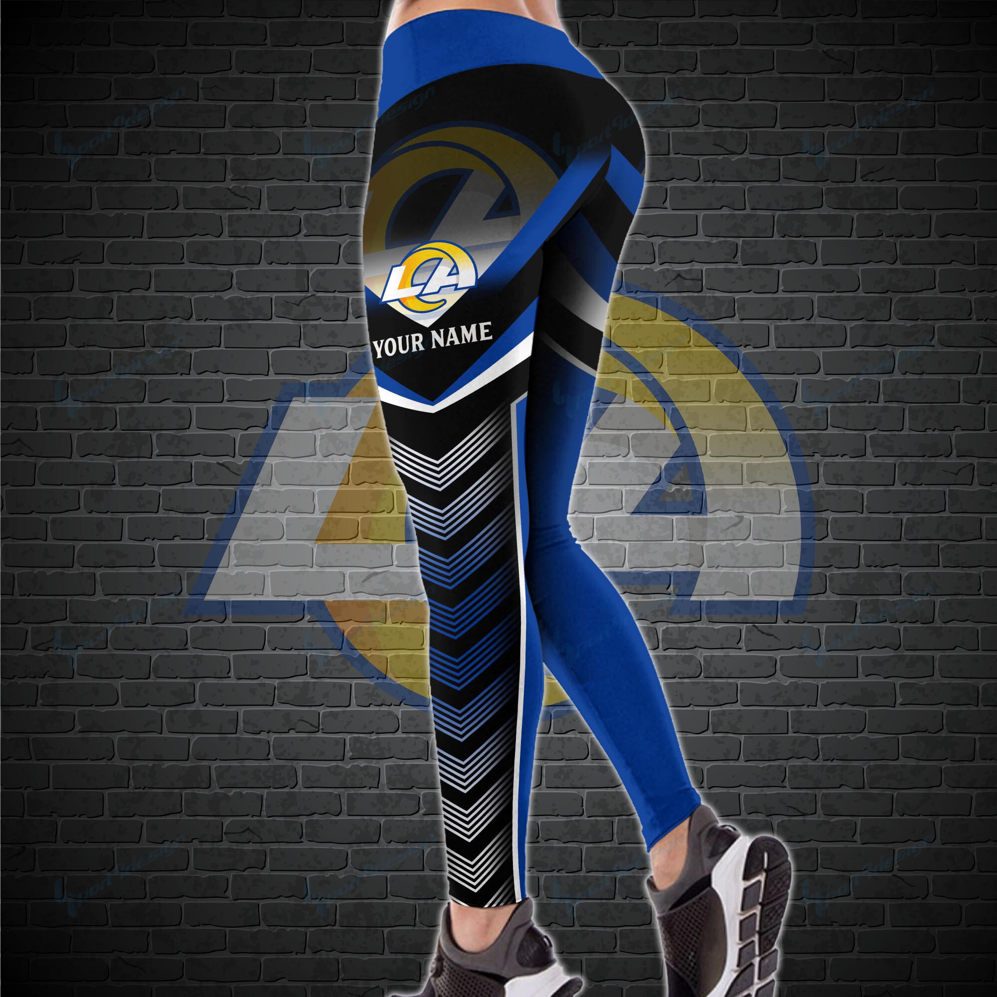 Los Angeles Rams Personalized Leggings And Tank Top BG18