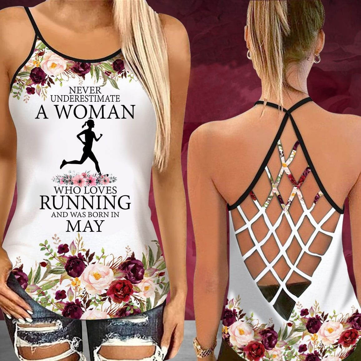 A WOMAN RUNNING May Criss Cross - RN2589