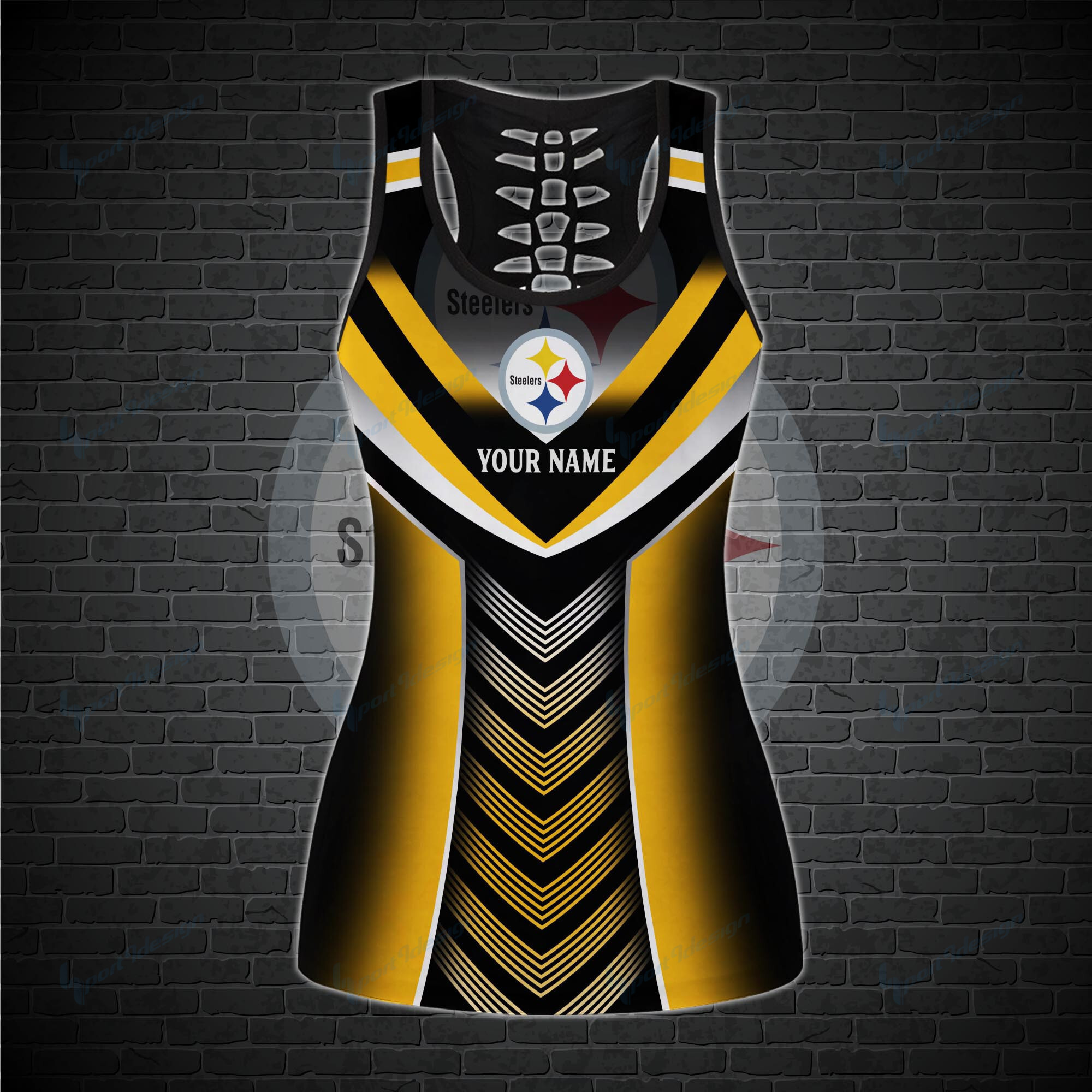 Pittsburgh Steelers Personalized Leggings And Tank Top BG26