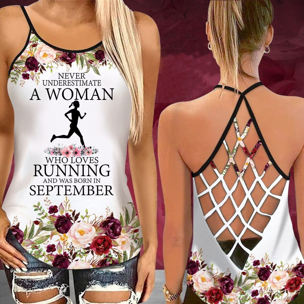 A WOMAN RUNNING September Criss Cross - RN6899