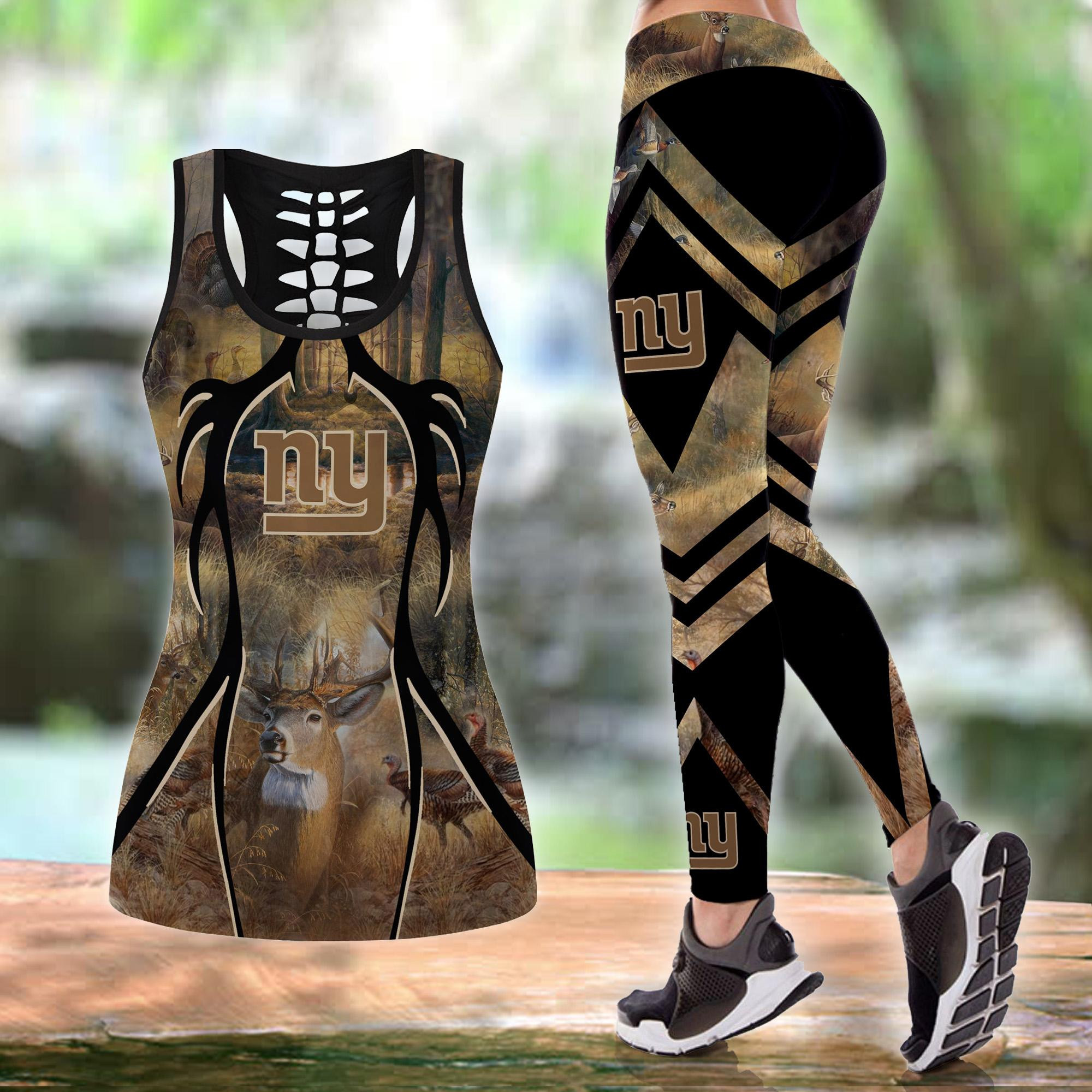 New York Giants Leggings And Tank Top BG247