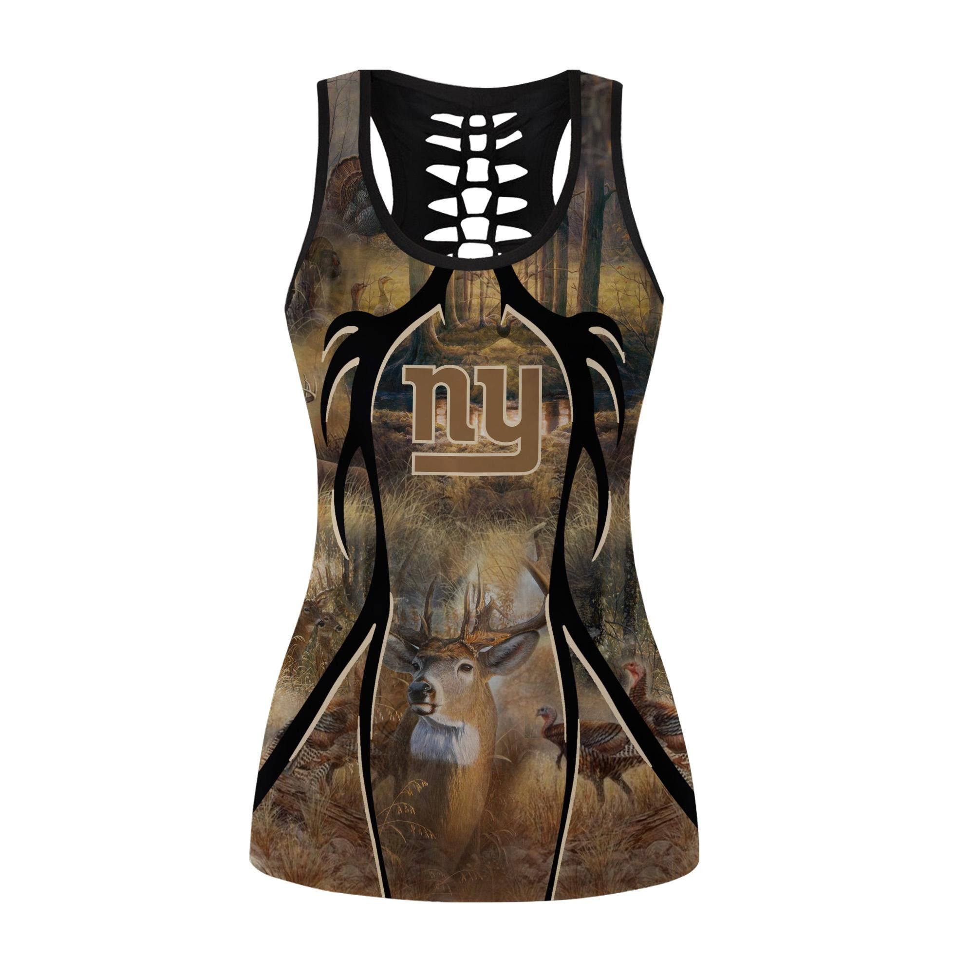 New York Giants Leggings And Tank Top BG247