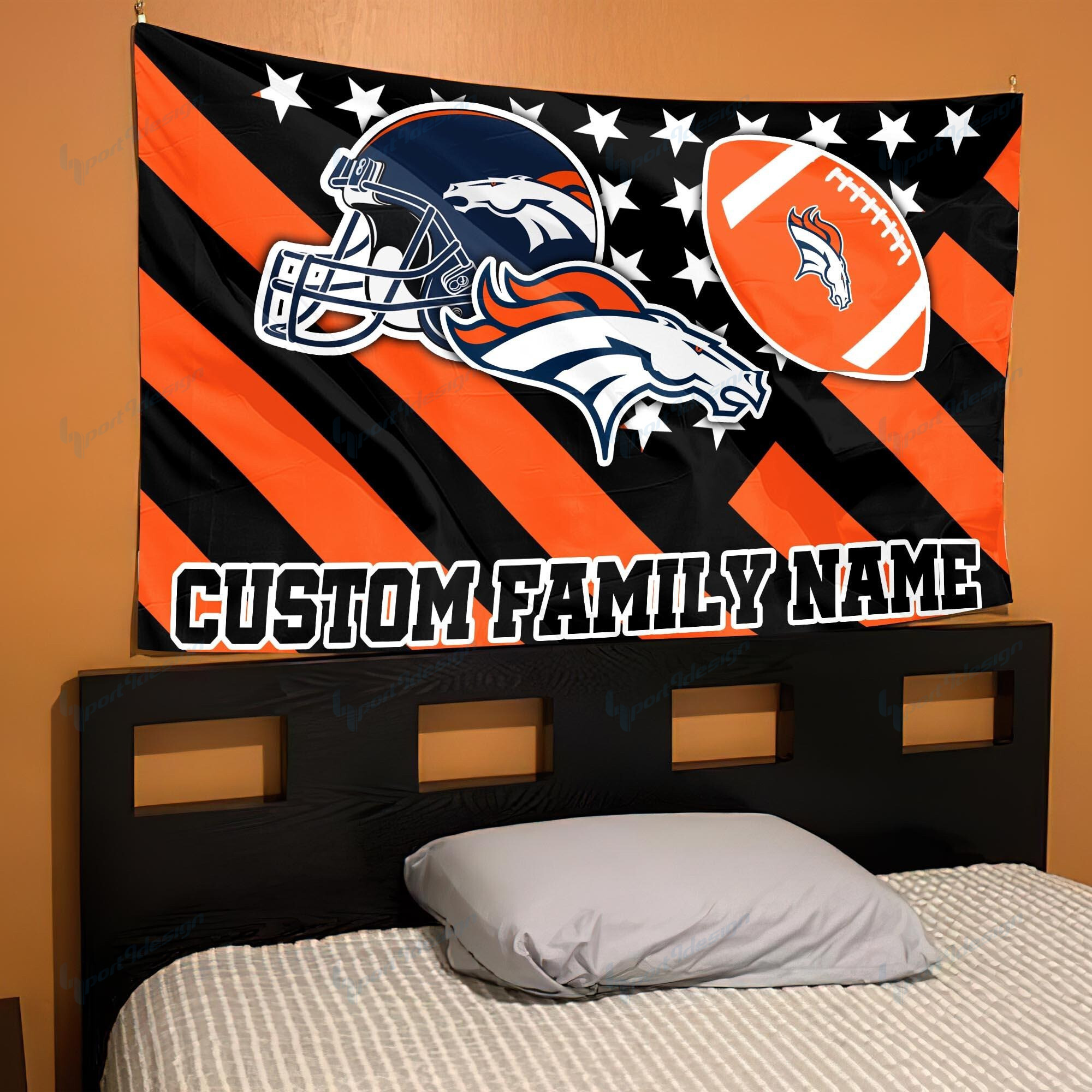 Denver Broncos Personalized Flag 73