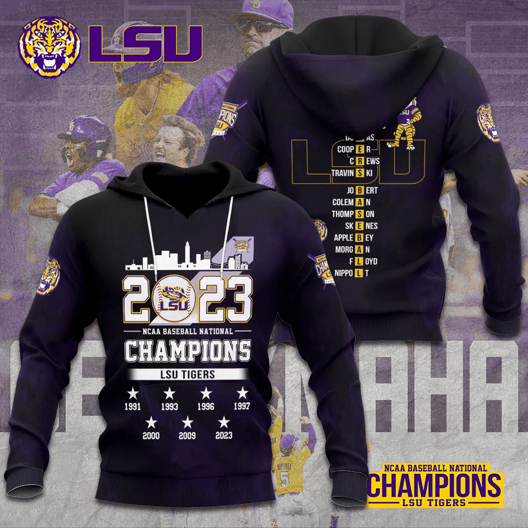 LSU Tigers Baseball 3D Apparels – TANTN1198