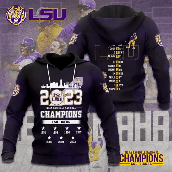 LSU Tigers Baseball 3D Apparels – TANTN1198