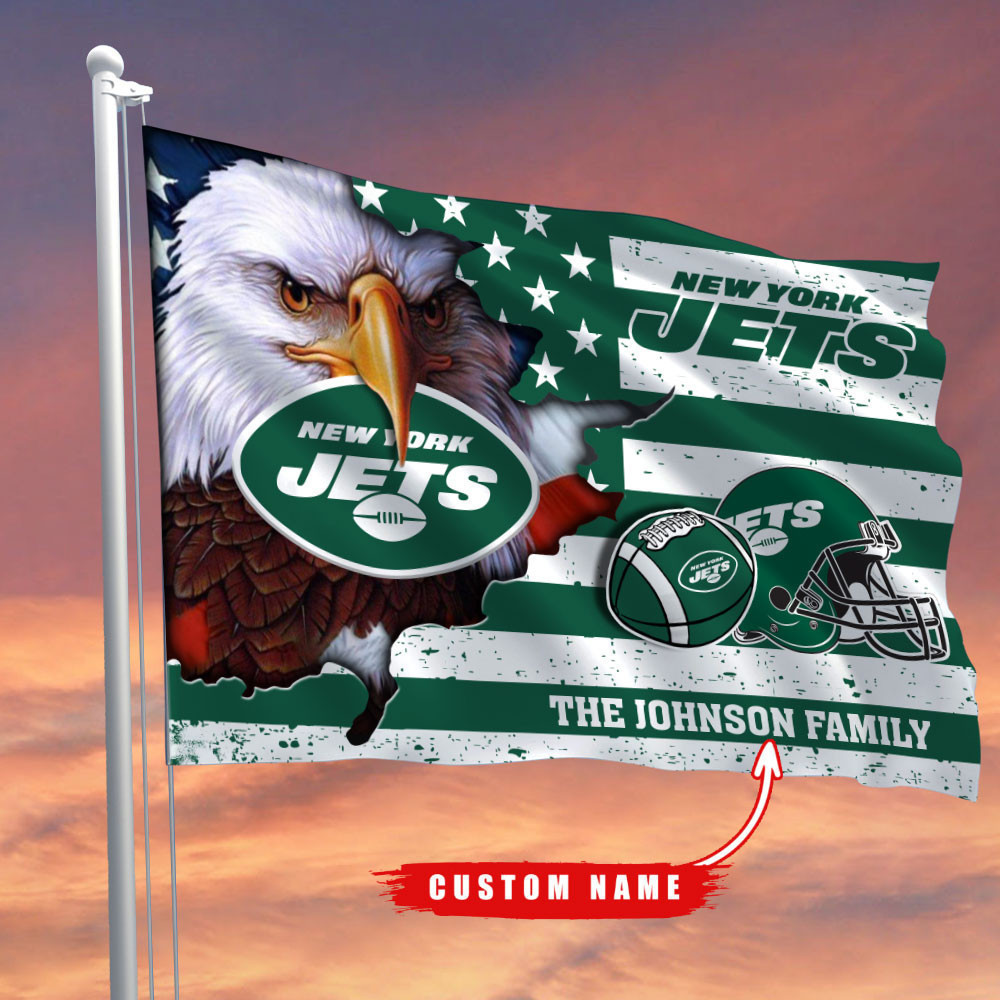 New York Jets-Flag-Custom Name Jets-DS005
