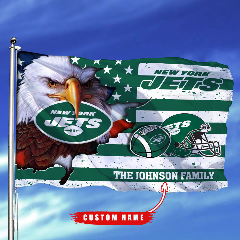 New York Jets-Flag-Custom Name Jets-DS005