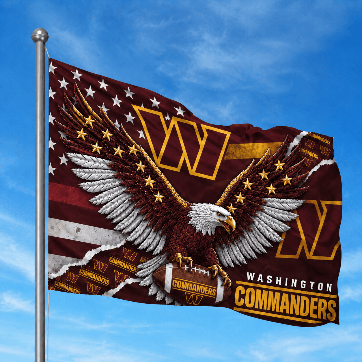 Washington Commanders - Flag-Custom Name VA4272