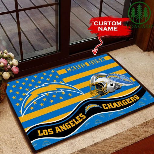 Los Angeles Chargers Personalized Doormat BGDMM597