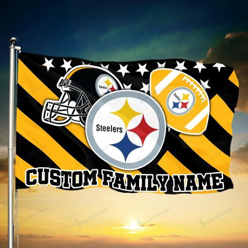 Pittsburgh Steelers Personalized Flag 90