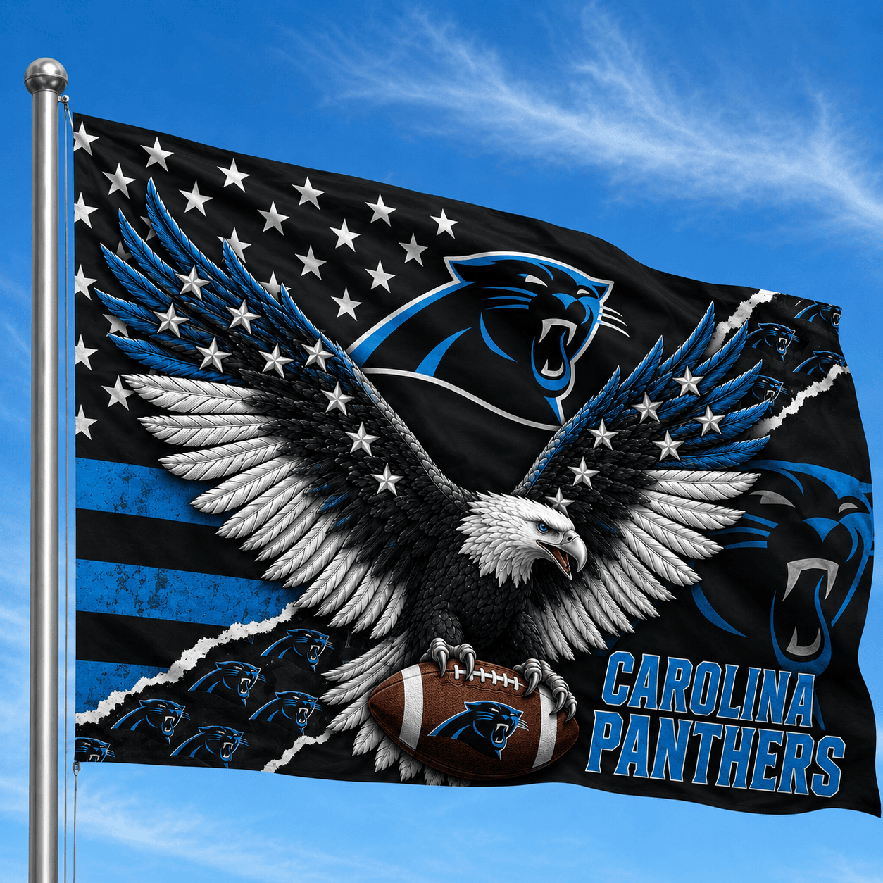 Carolina Panthers - Flag-Custom Name VA4279