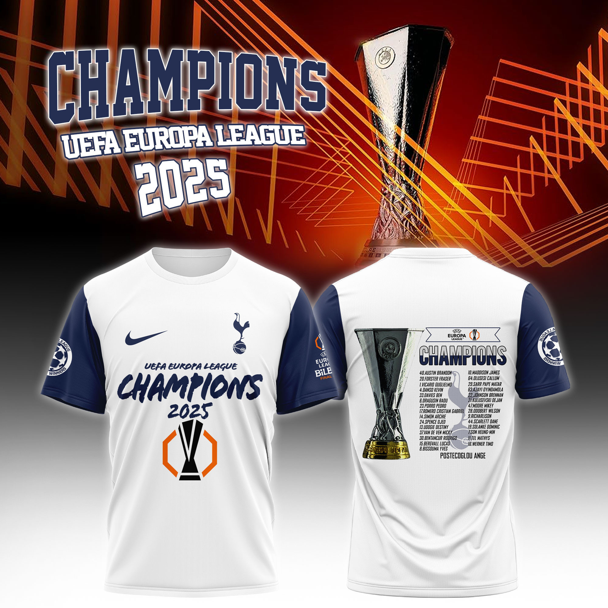 Tottenham Hotspur FC 3D Apparel – TH1345C
