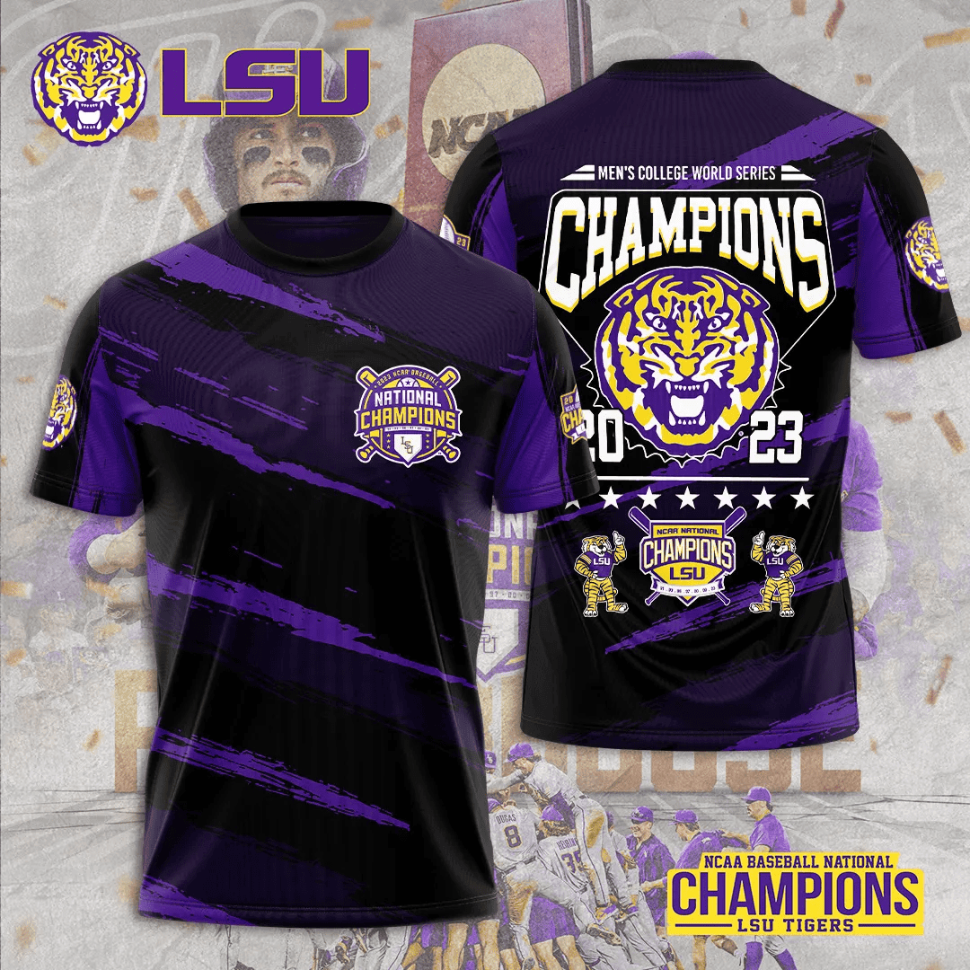 LSU Tigers Baseball 3D Apparels – TANTN1233