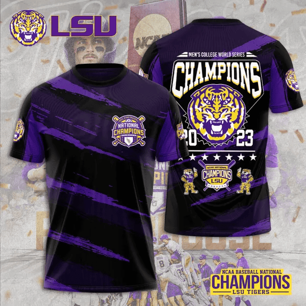 LSU Tigers Baseball 3D Apparels – TANTN1233