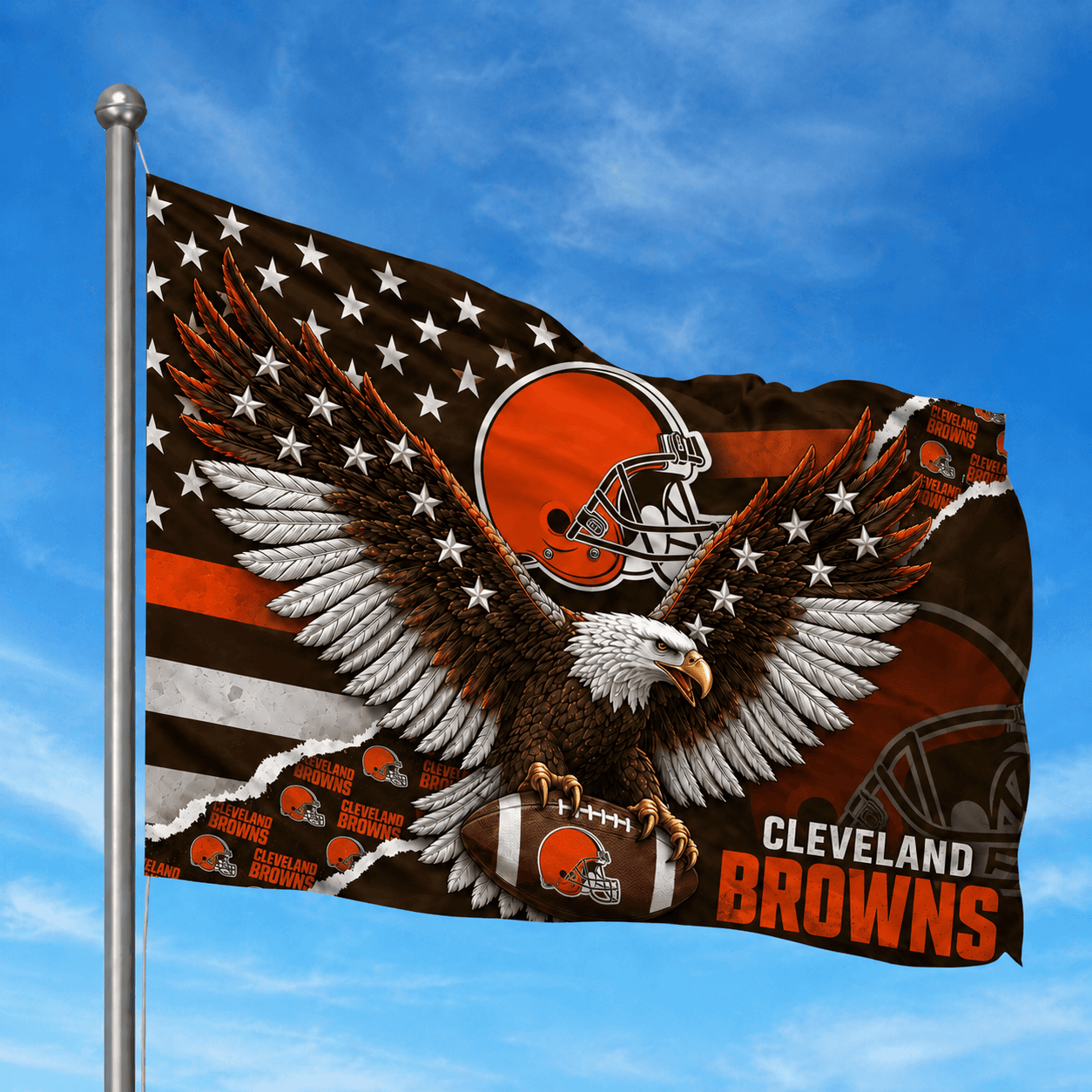 Cleveland Browns - Flag-Custom Name VA4259