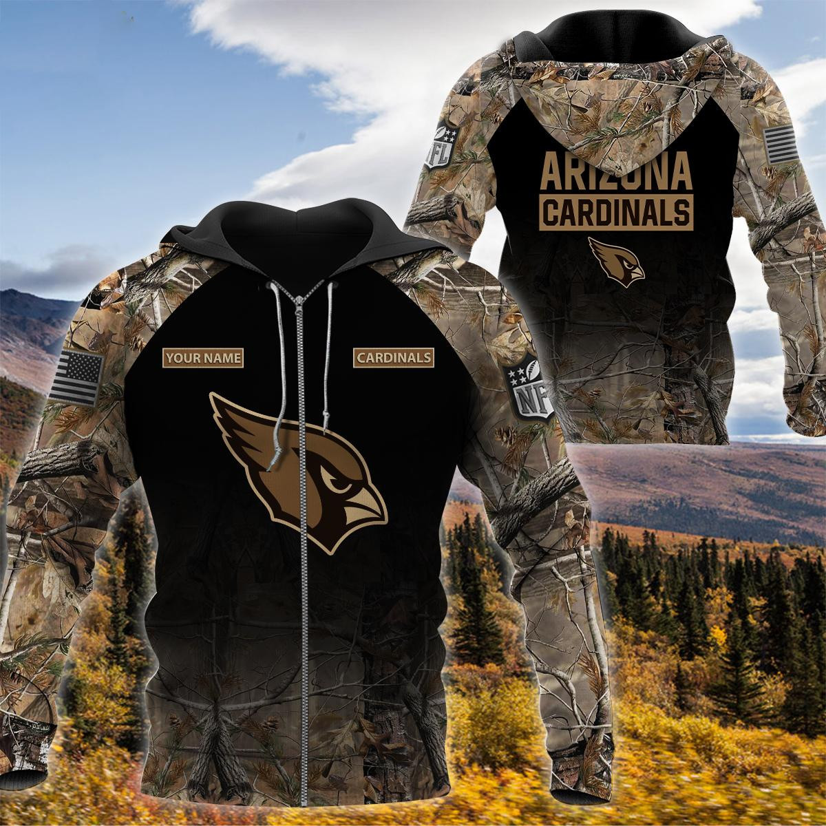 Arizona Cardinals All Over Printed T-shirt Sweatshirt Hoodie Joggers AZHD001