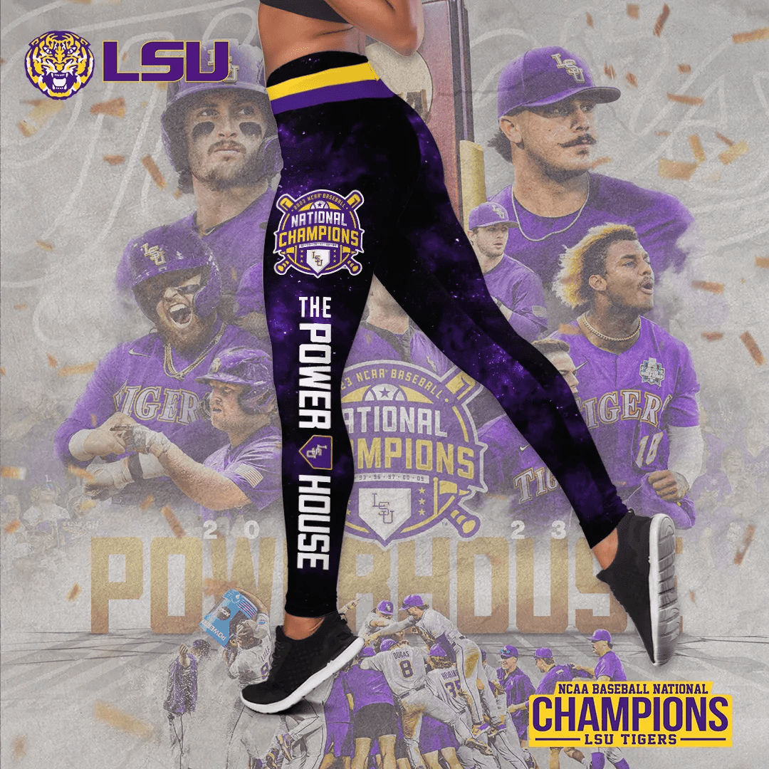 LSU Tigers Baseball Hollow Tank Top & Leggings – TANTN1235
