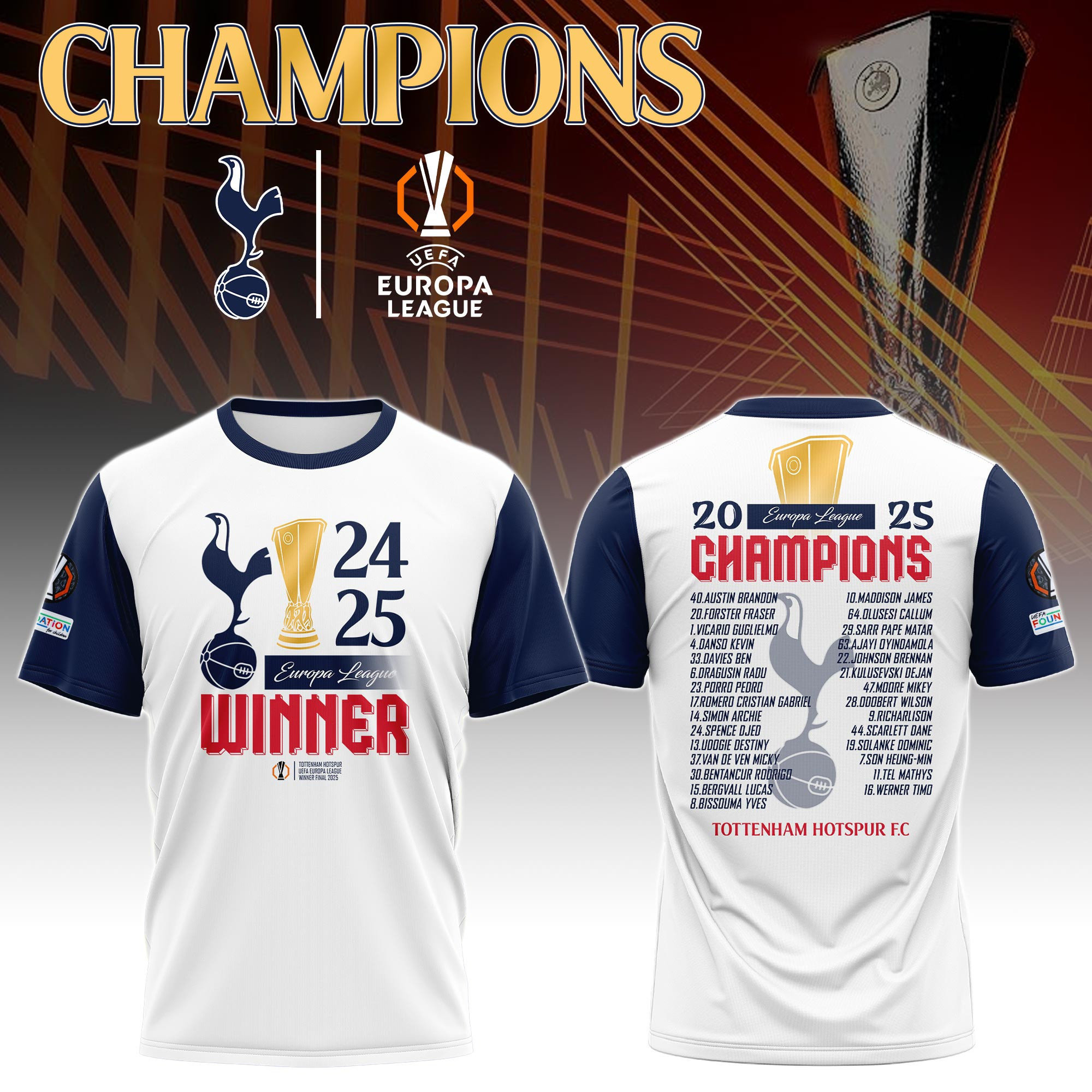 Tottenham Hotspur FC 3D Apparel – TH61C