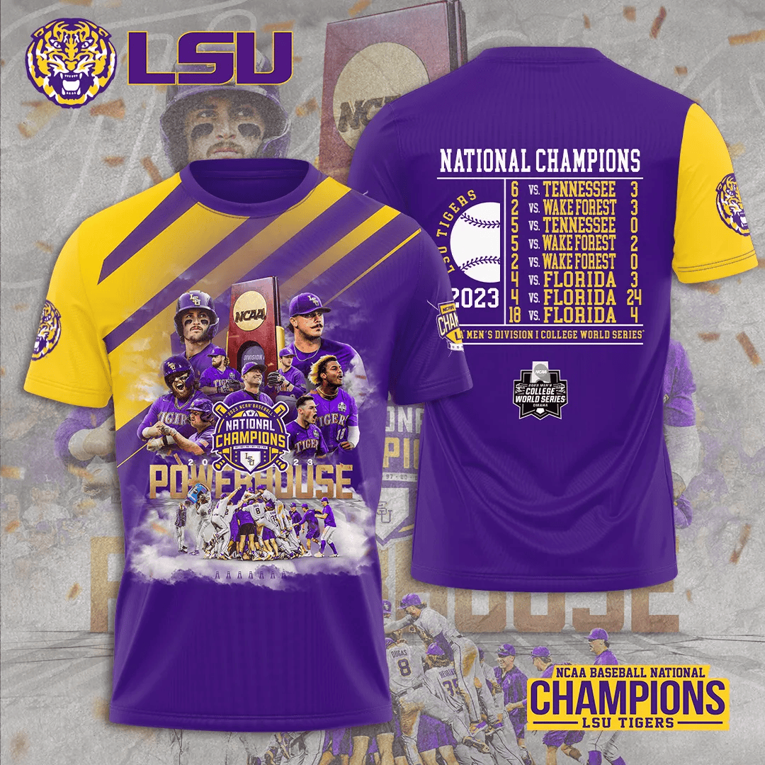LSU Tigers Baseball 3D Apparels – TANTN1213