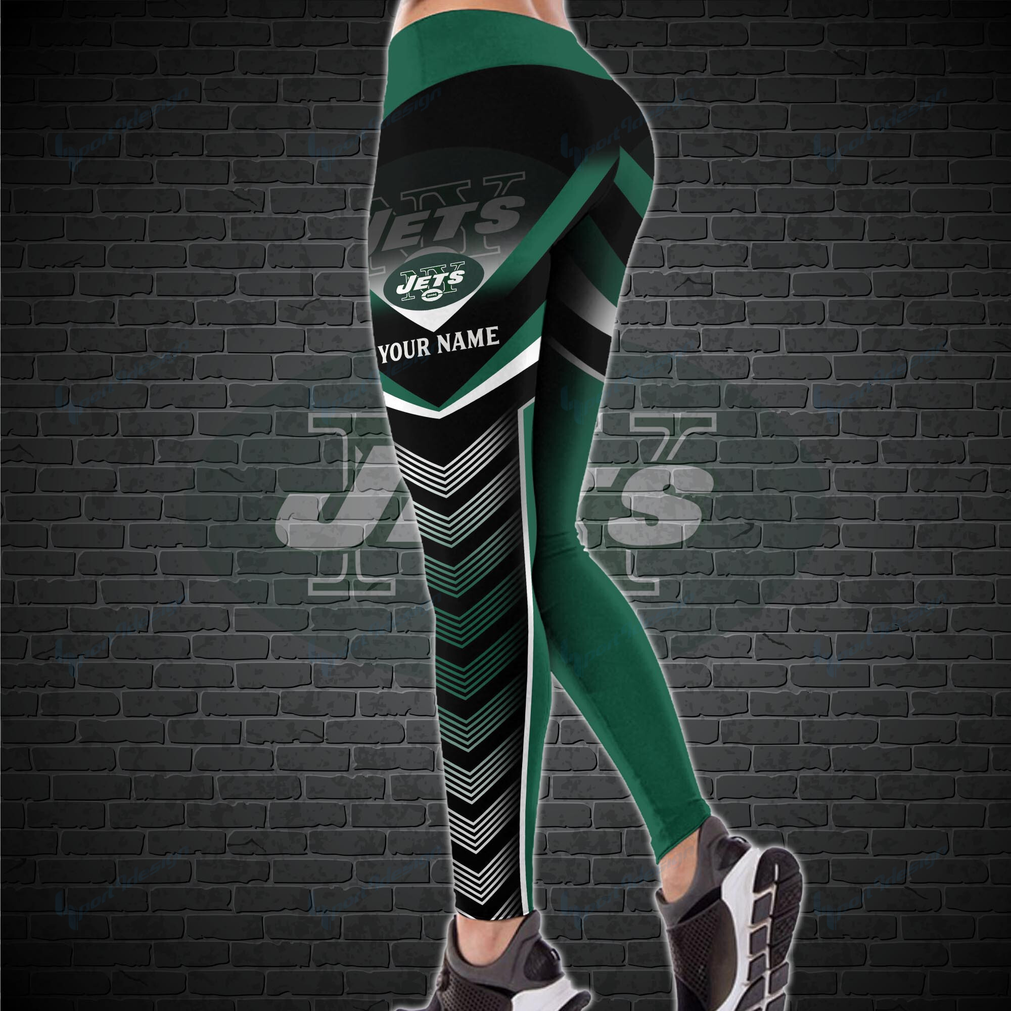 New York Jets Personalized Leggings And Tank Top BG23