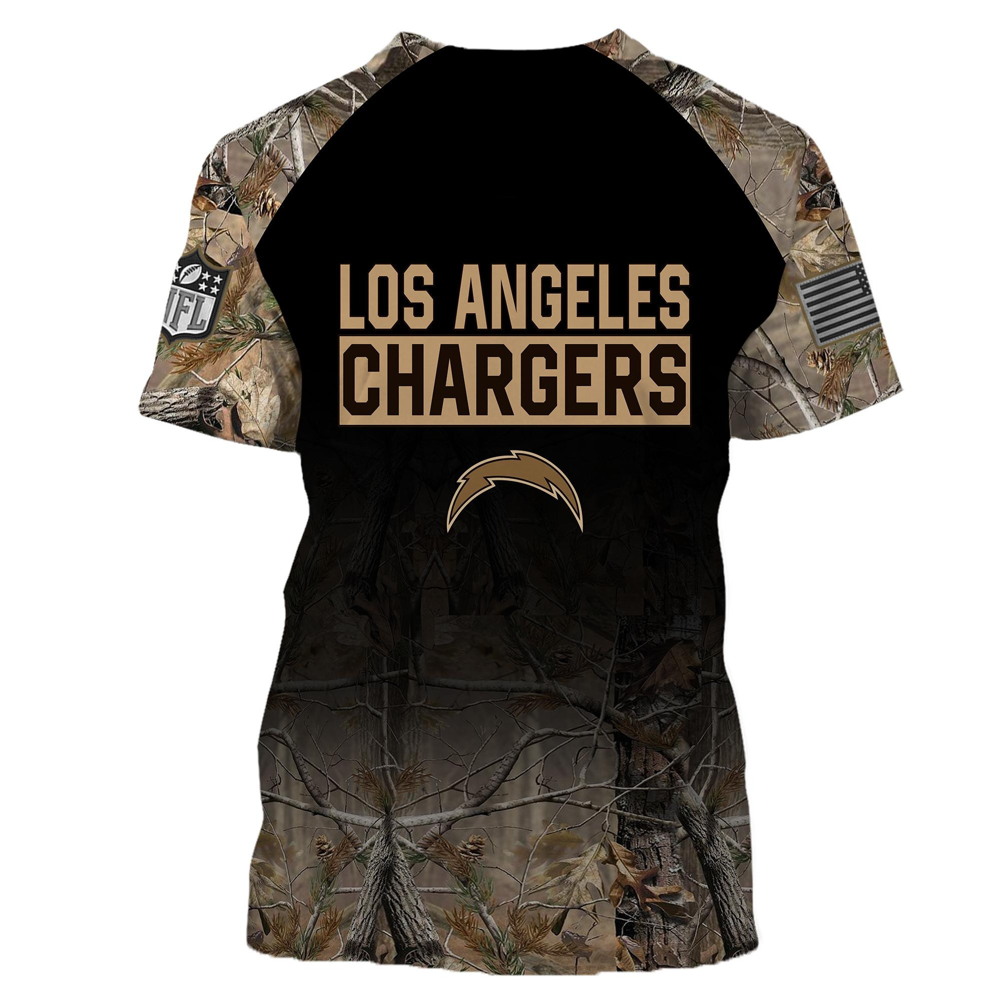 Los Angeles Chargers All Over Printed T-shirt Sweatshirt Hoodie Joggers AZHD018