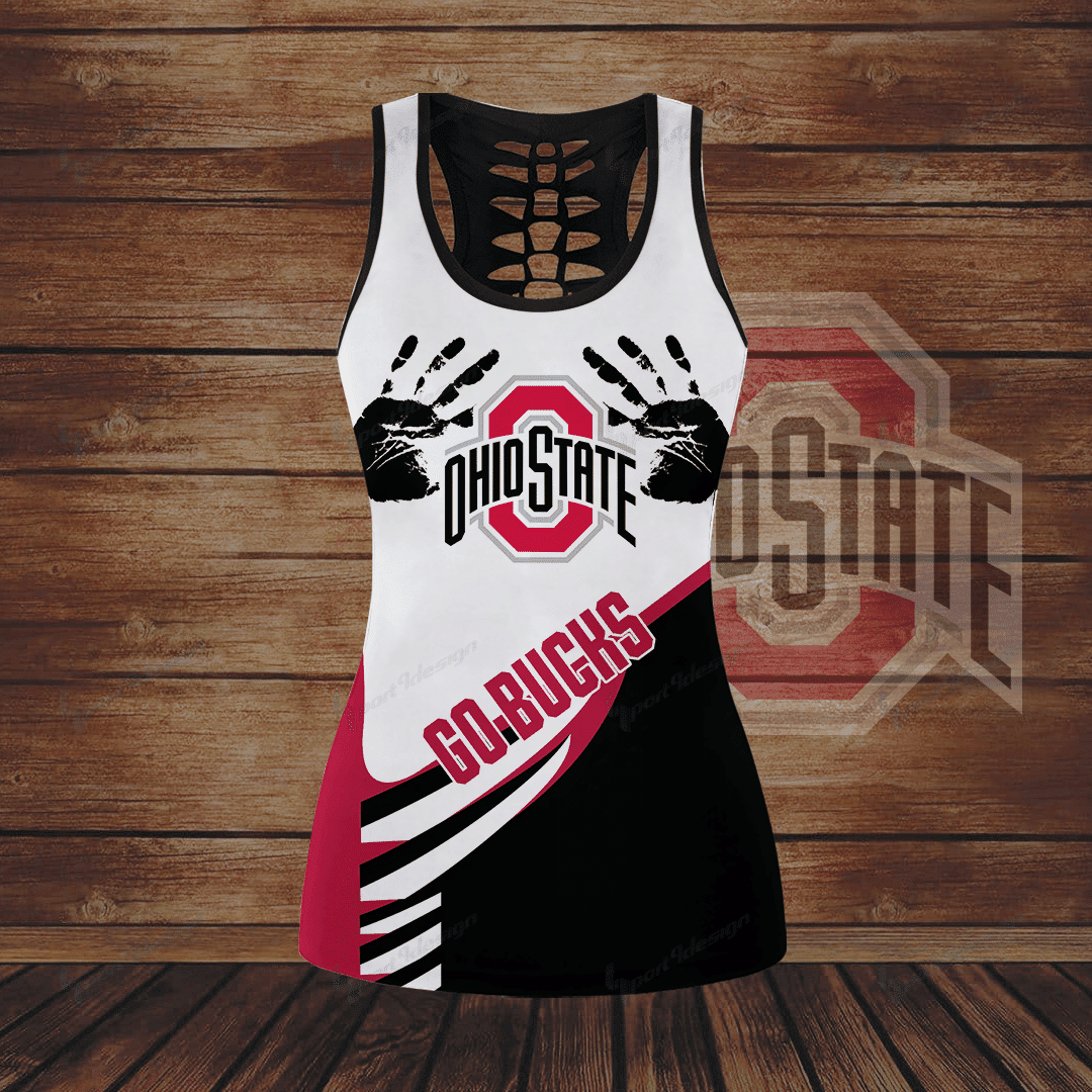 Ohio State Buckeyes Leggings And Tank Top 156