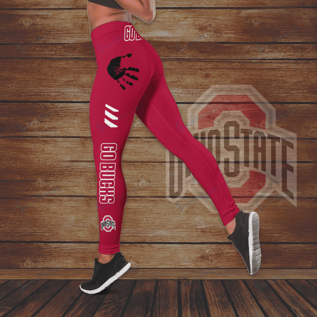 Ohio State Buckeyes Leggings And Tank Top 156