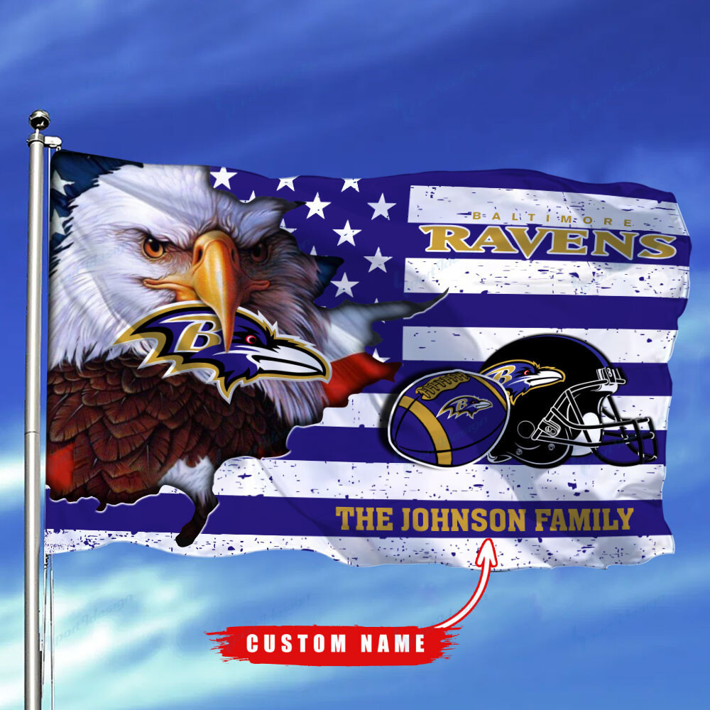 Baltimore RavensFlagCustom Name FL82119