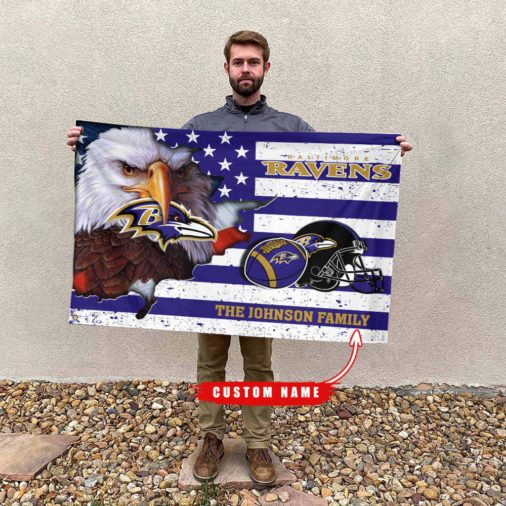 Baltimore RavensFlagCustom Name FL82119