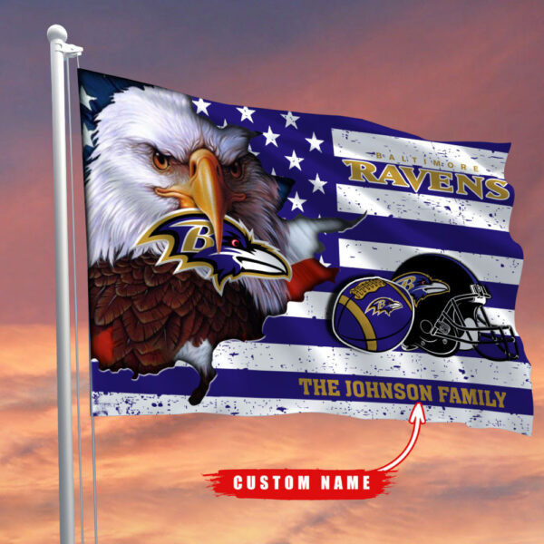 Baltimore RavensFlagCustom Name FL82119