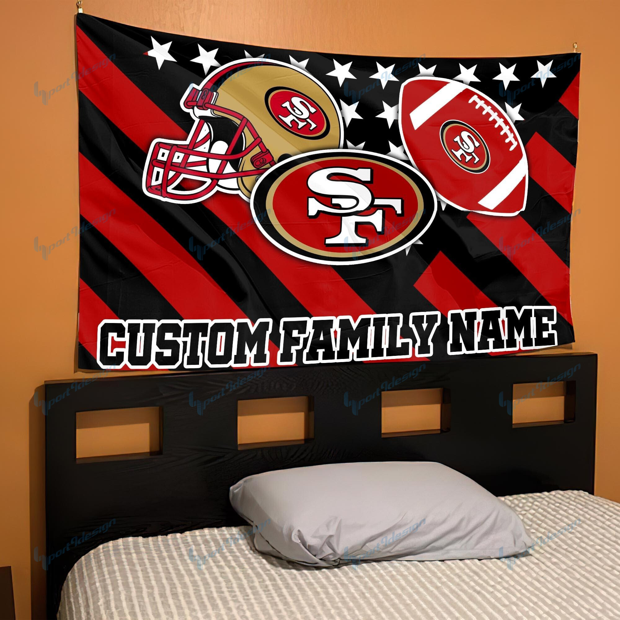 San Francisco 49ers Personalized Flag 91