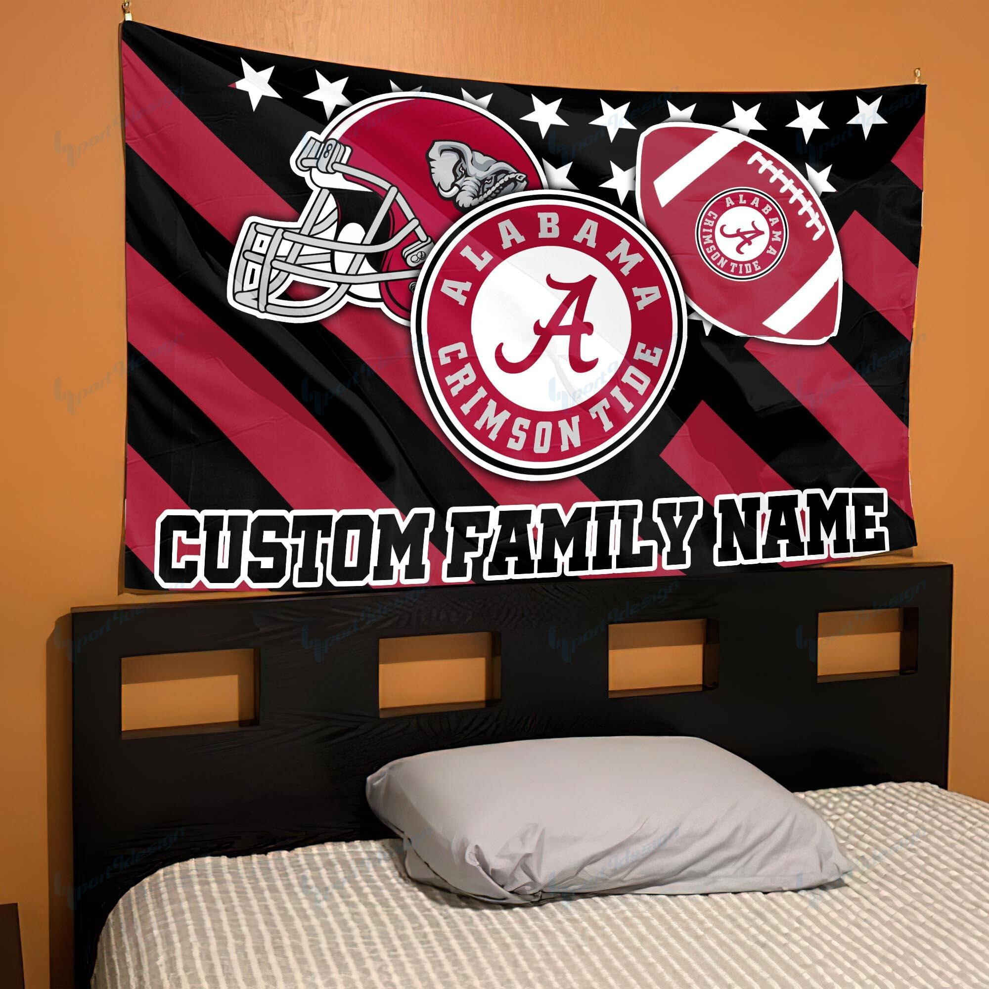 Alabama Crimson Tide Personalized Flag 54