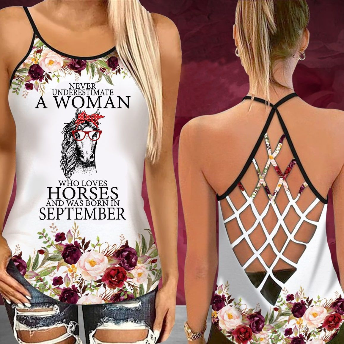 A WOMAN HORSE September Criss Cross - HR7979